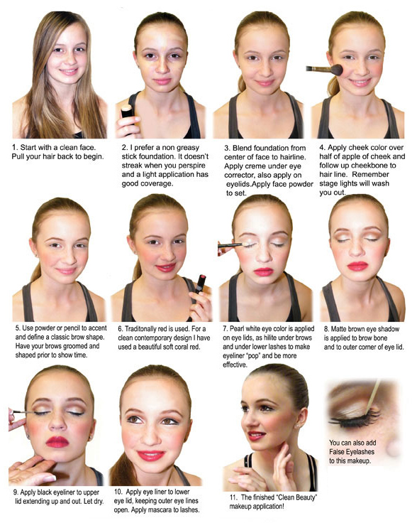 Stage Makeup for Dance - Kids dance makeup tutorials